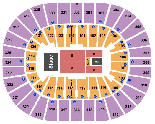 ENDSTAGE 2 Seating Map Seating Chart