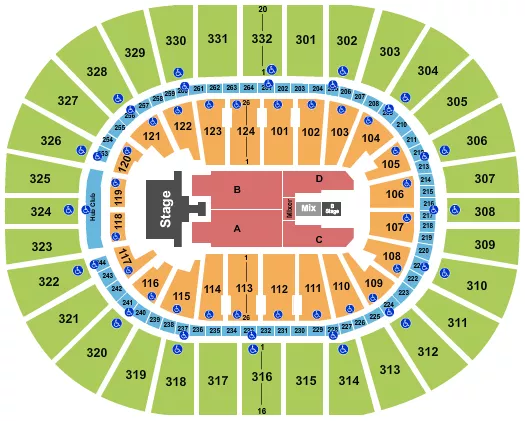 MANA Seating Map Seating Chart