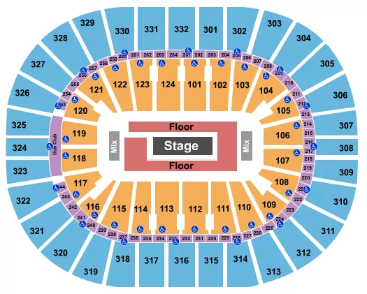 ROD WAVE Seating Map Seating Chart