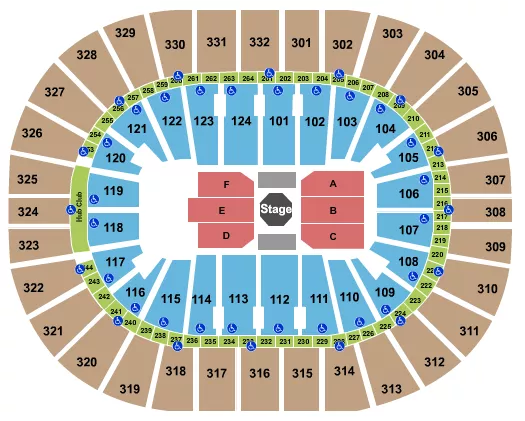 GMC STADIUM CALGARY UFC 2 Seating Map Seating Chart