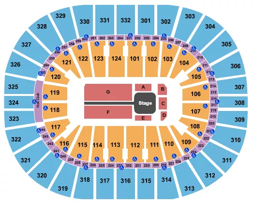 WWE 3 Seating Map Seating Chart
