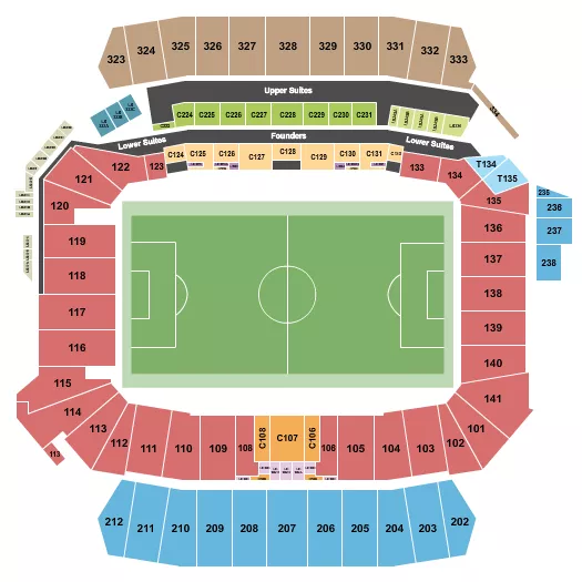SOCCER 2 Seating Map Seating Chart