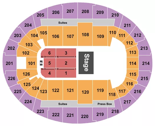 HALF HOUSE Seating Map Seating Chart
