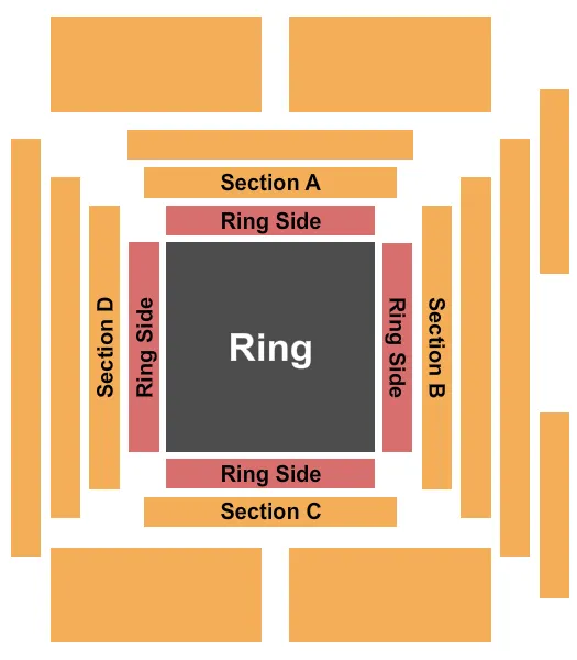 SNOQUALMIE CASINO BALLROOM WRESTLING Seating Map Seating Chart