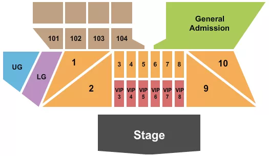 WE FEST Seating Map Seating Chart