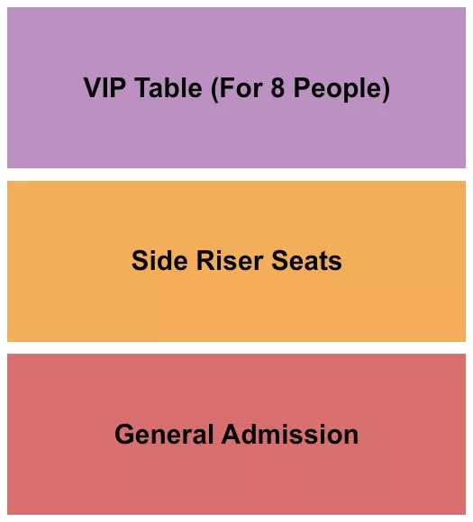 GA VIP TABLE SIDE RISER Seating Map Seating Chart
