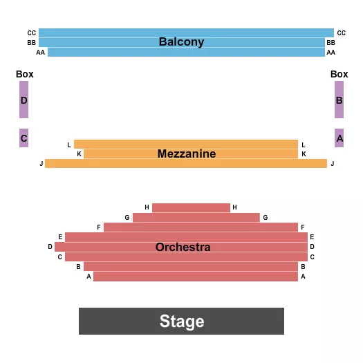 ENDSTAGE 1 Seating Map Seating Chart