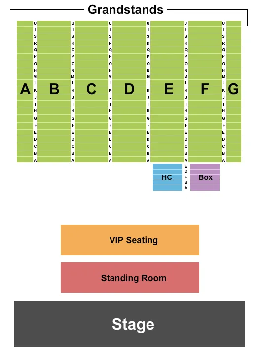 ENDSTAGE 2 Seating Map Seating Chart