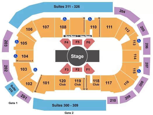 CIRQUE DU SOLEIL CORTEO Seating Map Seating Chart