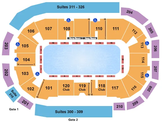 ROCK THE RINK Seating Map Seating Chart