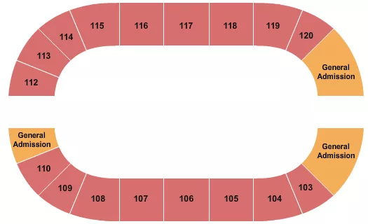 OPEN FLOOR GA Seating Map Seating Chart