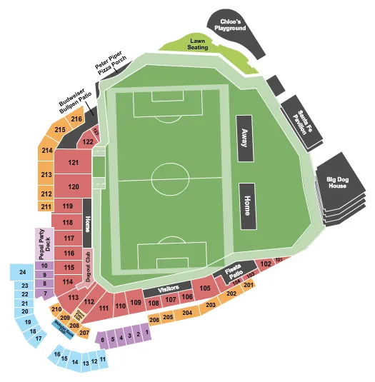 SOCCER Seating Map Seating Chart