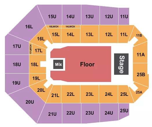 CONAN GRAY Seating Map Seating Chart