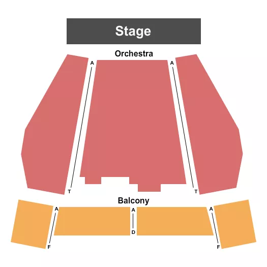 END STAGE Seating Map Seating Chart