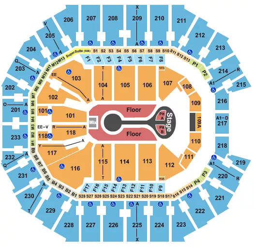 BENSON BOONE Seating Map Seating Chart