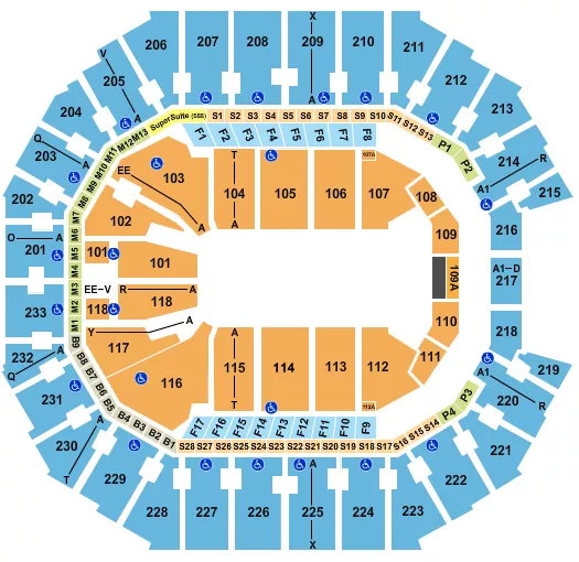 OPEN FLOOR Seating Map Seating Chart