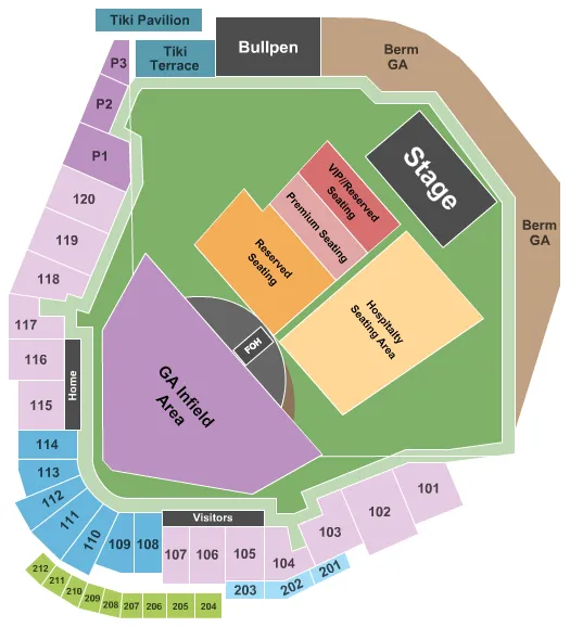 JAZZ FESTIVAL Seating Map Seating Chart
