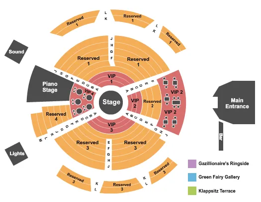 ABSINTHE Seating Map Seating Chart