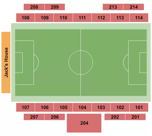 SOCCER Seating Map Seating Chart
