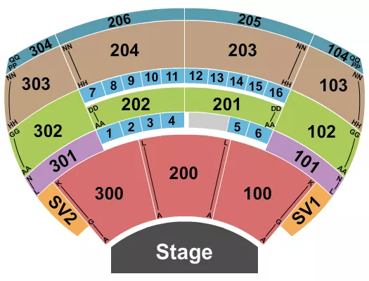 END STAGE 2 Seating Map Seating Chart
