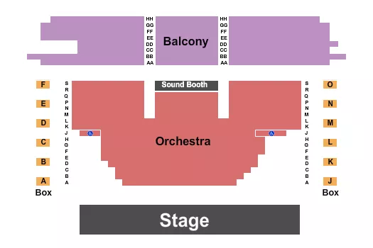 ENDSTAGE 2 Seating Map Seating Chart