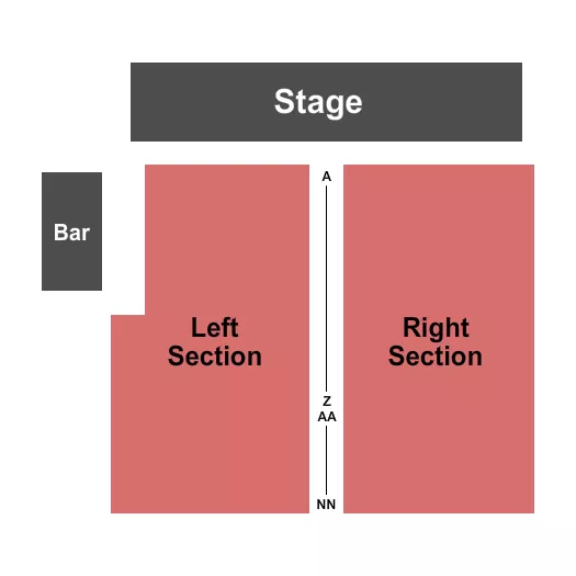 ST IGNACE EVENT CENTER AT KEWADIN CASINOS END STAGE Seating Map Seating Chart
