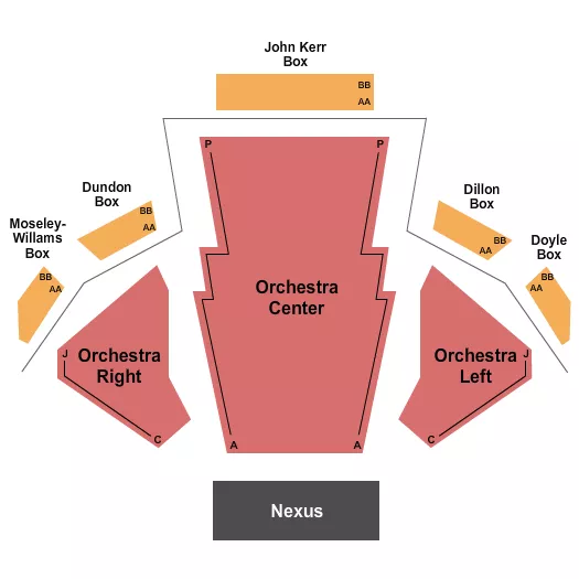 ST JACOBS COUNTRY PLAYHOUSE ENDSTAGE Seating Map Seating Chart