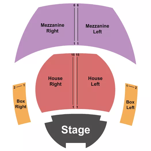 ENDSTAGE RESERVED Seating Map Seating Chart