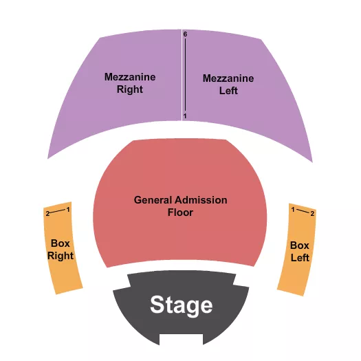 FLOOR MEZZ Seating Map Seating Chart