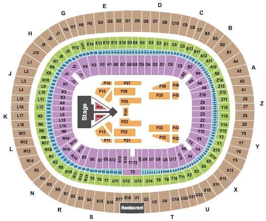 BIGBANG Seating Map Seating Chart