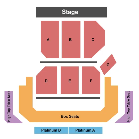 ENDSTAGE Seating Map Seating Chart