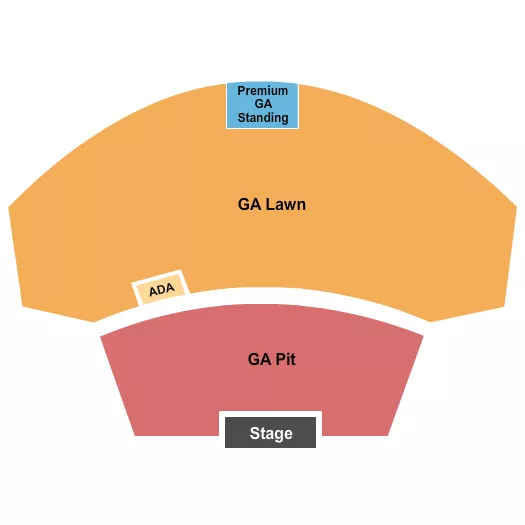 ENDSTAGE GA PIT Seating Map Seating Chart