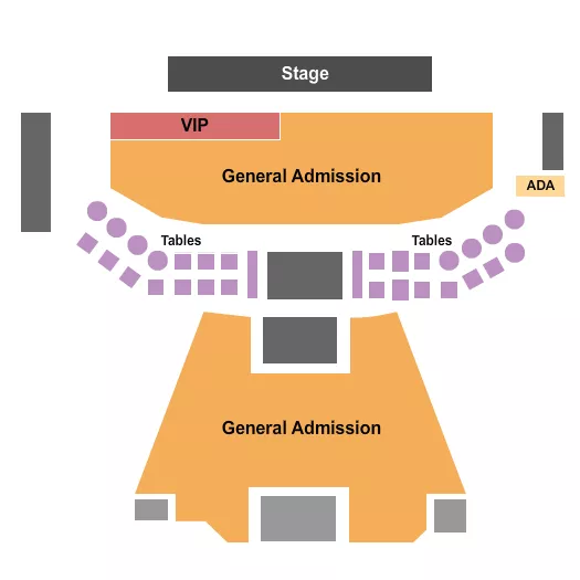 GA VIP TABLES Seating Map Seating Chart