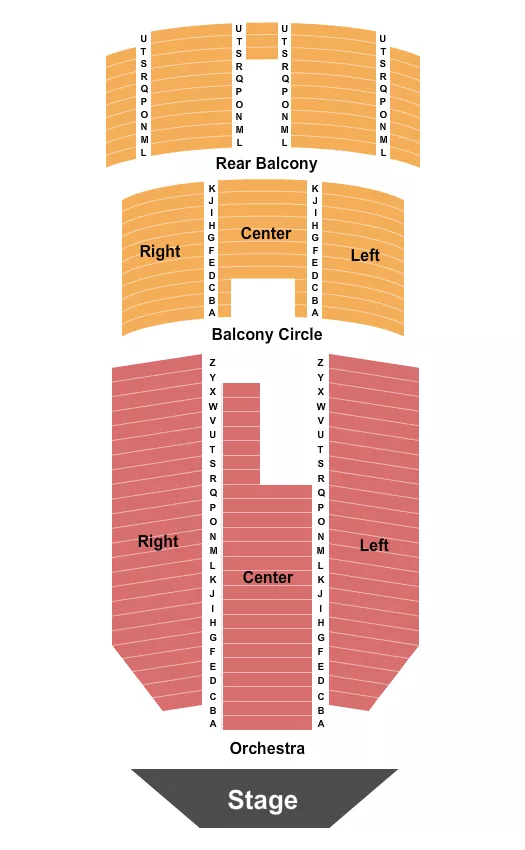 ENDSTAGE Seating Map Seating Chart