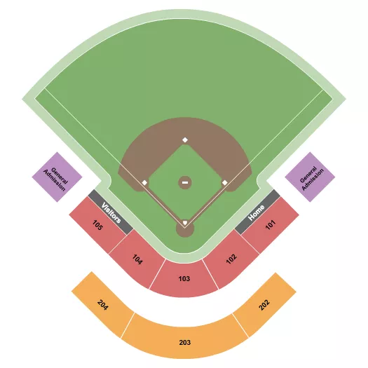 SOFTBALL Seating Map Seating Chart