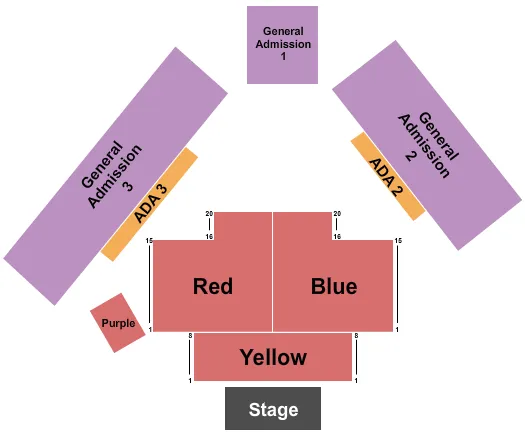 ENDSTAGE 2 Seating Map Seating Chart