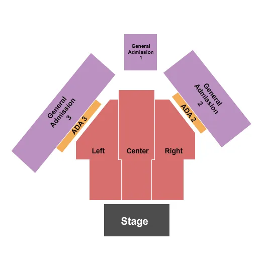 ENDSTAGE Seating Map Seating Chart