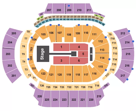 STATE FARM ARENA GA ANUEL AA Seating Map Seating Chart