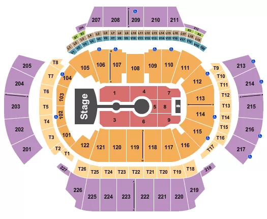STATE FARM ARENA GA ARIANA GRANDE Seating Map Seating Chart