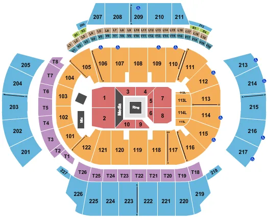 STATE FARM ARENA GA BOXING 2 Seating Map Seating Chart