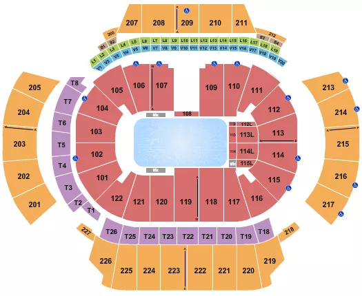 STATE FARM ARENA GA DISNEY ON ICE 2 Seating Map Seating Chart