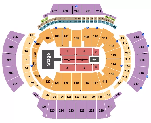 STATE FARM ARENA GA DON OMAR Seating Map Seating Chart