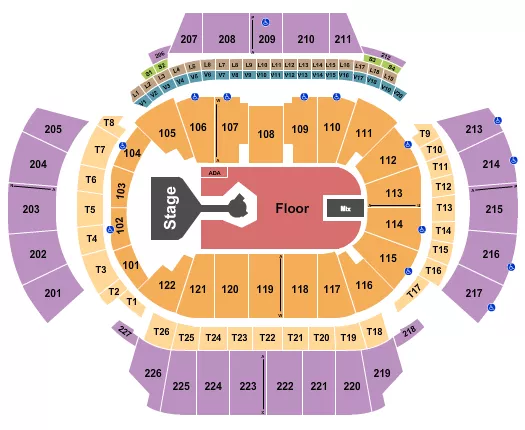 STATE FARM ARENA GA DON TOLIVER Seating Map Seating Chart
