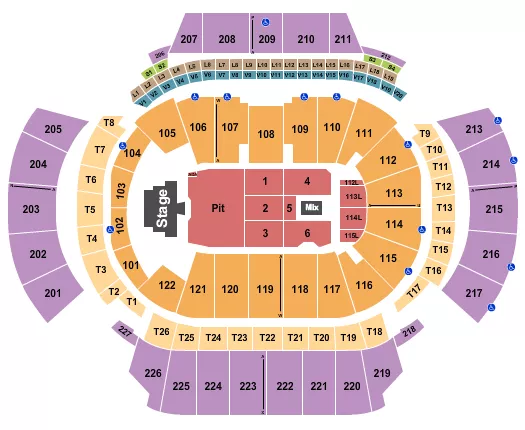 STATE FARM ARENA GA JOJI Seating Map Seating Chart