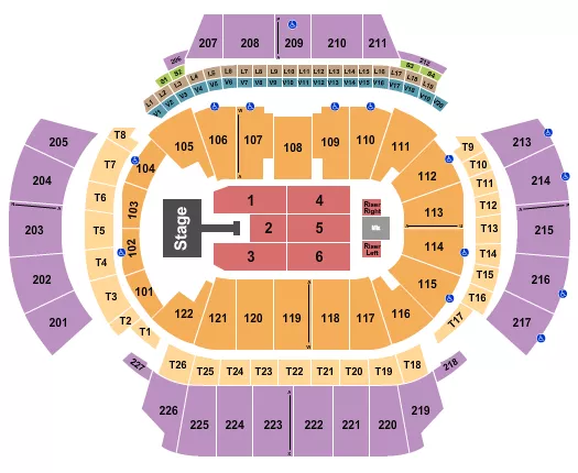 STATE FARM ARENA GA JONAS BROTHERS 1 Seating Map Seating Chart
