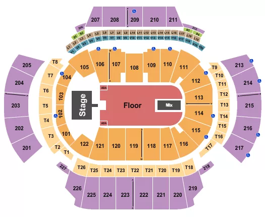 STATE FARM ARENA GA KEN CARSON Seating Map Seating Chart
