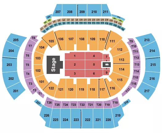STATE FARM ARENA GA PAUL MCCARTNEY Seating Map Seating Chart