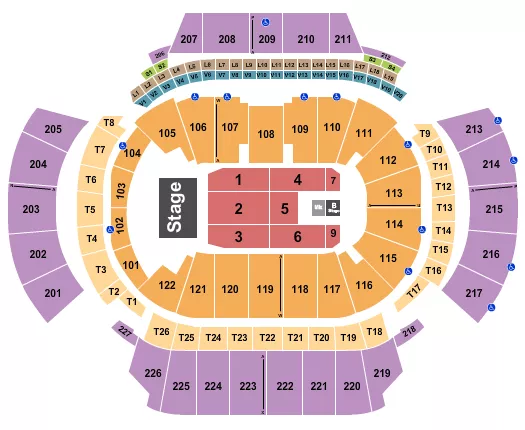 STATE FARM ARENA GA PENTATONIX Seating Map Seating Chart