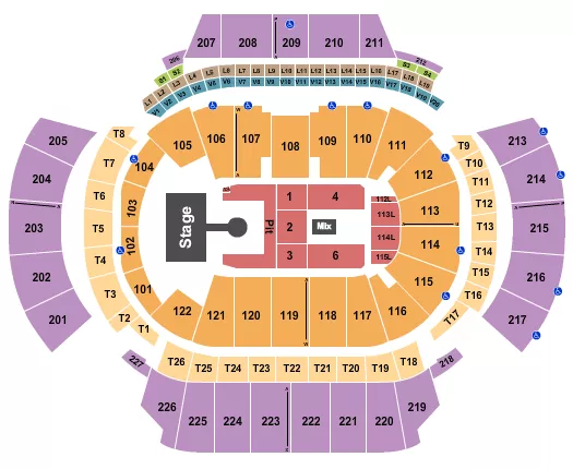 STATE FARM ARENA GA WEEZER Seating Map Seating Chart