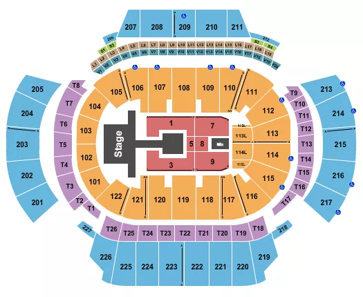 STATE FARM ARENA GA YOUNG MIKO Seating Map Seating Chart
